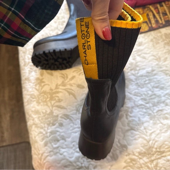 Charlotte Stone women’s like new black platform boots - Picture 14 of 16